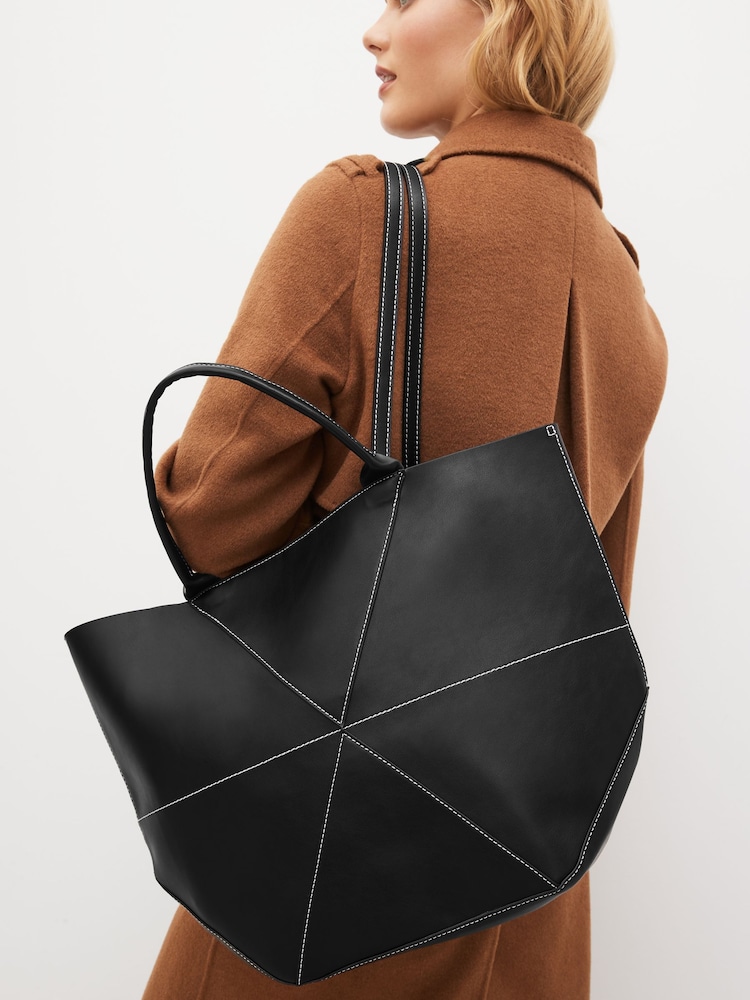 Black Triangle Shopper Bag - Image 2 of 10