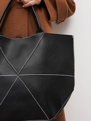 Black Triangle Shopper Bag - Image 4 of 10