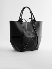 Black Triangle Shopper Bag - Image 5 of 10