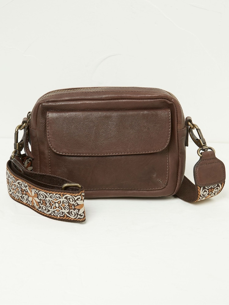 FatFace Brown The Oslo Camera Cross-body Bag - Image 1 of 5