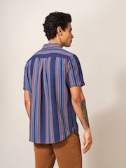 White Stuff Blue Striped Shirt - Image 2 of 6