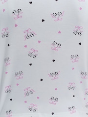 Boux Avenue White Polka Dot Cherry Modal Pyjamas Set - Image 3 of 6