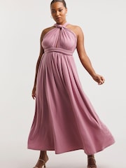 Simply Be Pink Multi Ways to Wear Bridesmaid Maxi Dress - Image 1 of 5
