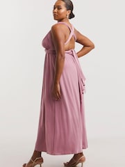 Simply Be Pink Multi Ways to Wear Bridesmaid Maxi Dress - Image 2 of 5