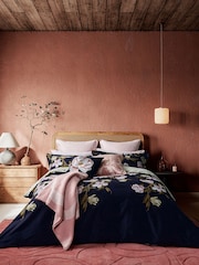 Ted Baker Blue 100% Cotton Opal Floral Duvet Cover and Pillowcase Set - Image 1 of 4