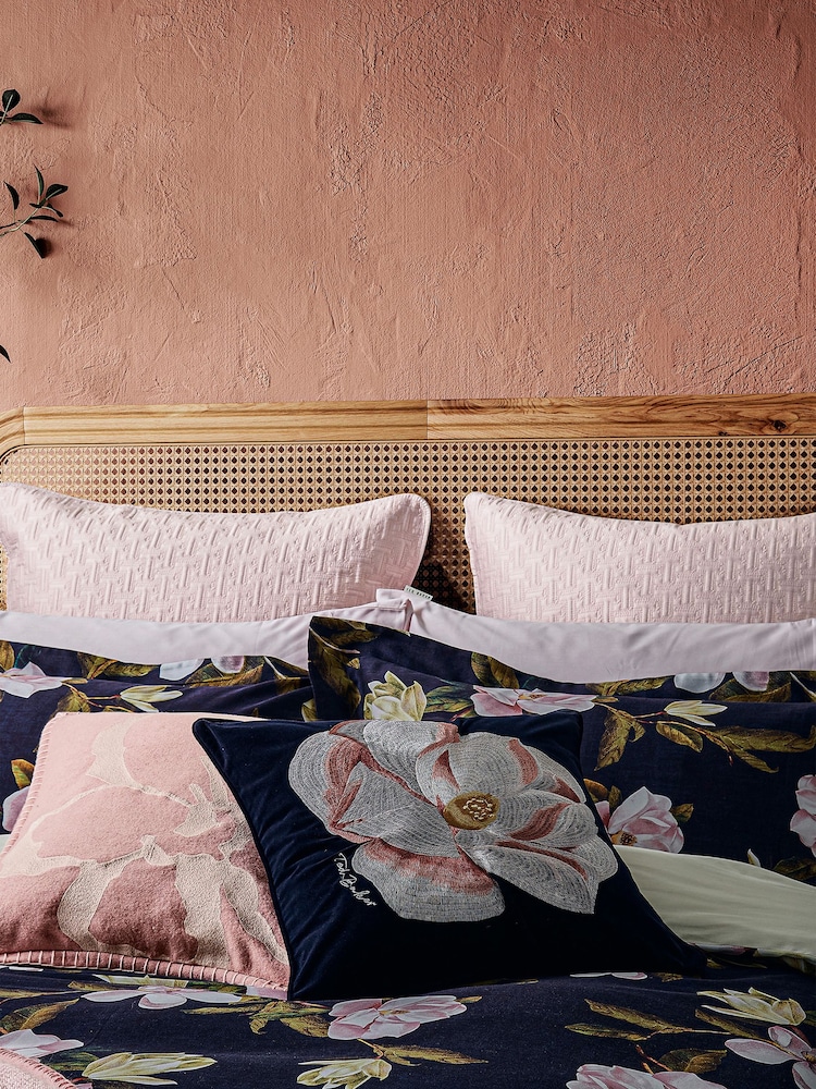 Ted Baker Blue 100% Cotton Opal Floral Duvet Cover and Pillowcase Set - Image 2 of 4