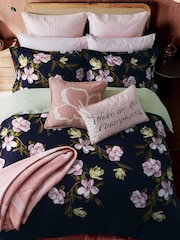 Ted Baker Blue 100% Cotton Opal Floral Duvet Cover and Pillowcase Set - Image 3 of 4