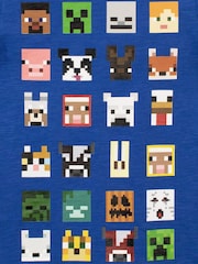 Character Blue 100% Cotton Minecraft T-Shirt - Image 3 of 3