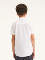 Alb 1 - Mânecă scurtă Cotton Rich Oxford Shirt (3-16yrs) - Image 2 of 6