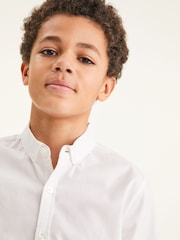 Alb 1 - Mânecă scurtă Cotton Rich Oxford Shirt (3-16yrs) - Image 3 of 6