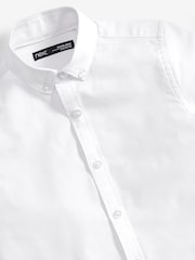 Alb 1 - Mânecă scurtă Cotton Rich Oxford Shirt (3-16yrs) - Image 6 of 6