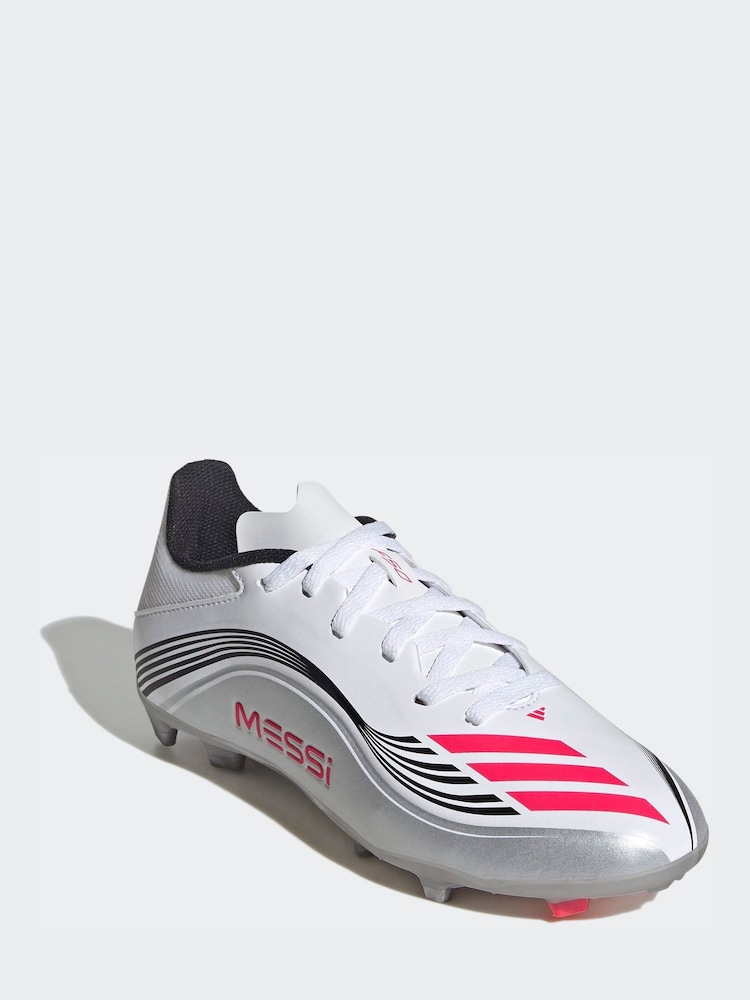 adidas White F50 Messi League Firm/Multi-Ground Football Boots - Image 1 of 10 adidas White F50 Messi League Firm/Multi-Ground Football Boots - Image 1 of 10