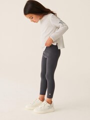 Mint Velvet Dark Grey Charcoal Rib Leggings - Image 3 of 13