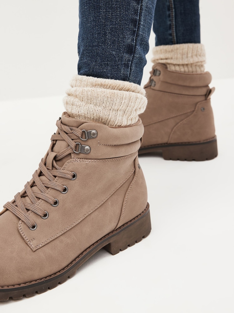 Neutral Regular/Wide Fit Forever Comfort® Casual Lace-Up Boots - Image 2 of 8