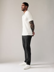 Black Slim Fit Soft Touch 5 Pocket Jean Style Trousers - Image 3 of 9