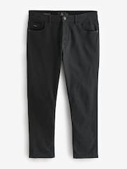 Black Slim Fit Soft Touch 5 Pocket Jean Style Trousers - Image 6 of 9