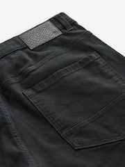 Black Slim Fit Soft Touch 5 Pocket Jean Style Trousers - Image 8 of 9