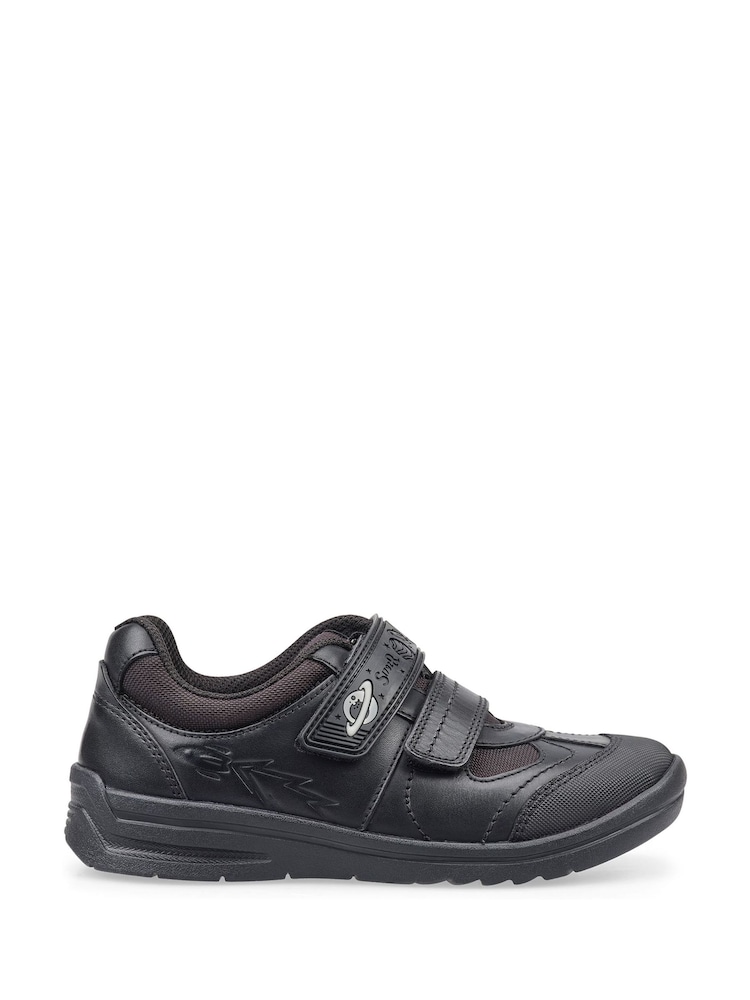 Start-Rite Rocket Black Leather School Shoes Standard Fit - Image 1 of 7