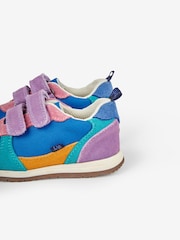 JoJo Maman Bébé Lilac Multi Riptape Trainers - Image 6 of 8