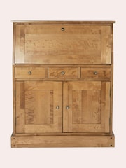 Laura Ashley Honey Gold Garrat 2 Door 3 Drawer Bureau Desk - Image 3 of 5