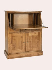 Laura Ashley Honey Gold Garrat 2 Door 3 Drawer Bureau Desk - Image 4 of 5