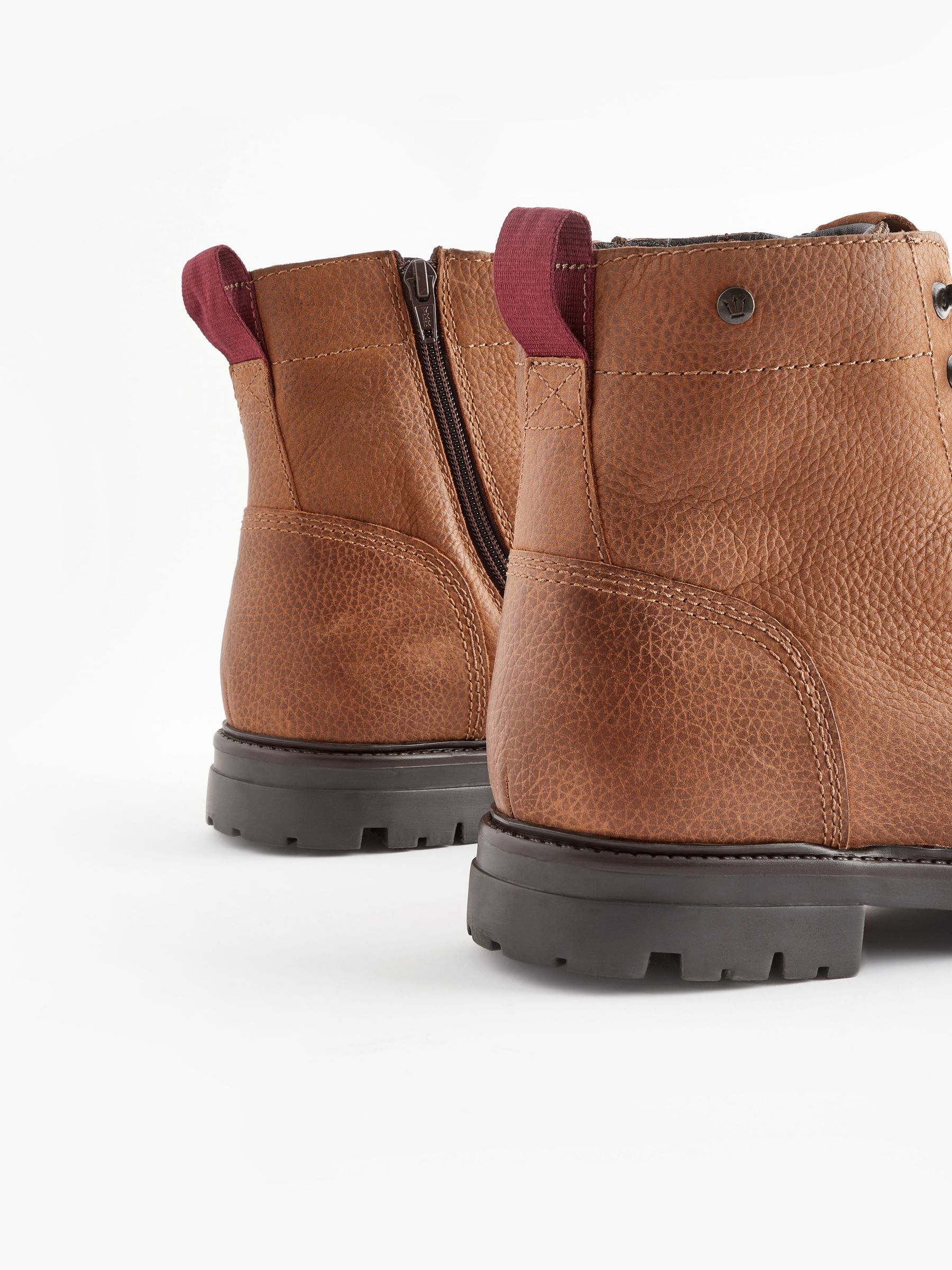 Tan Brown Leather Monkey Boots - Image 3 of 5