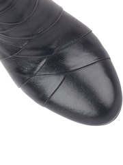 Lotus Navy Blue Leather Ankle Boots - Image 4 of 4