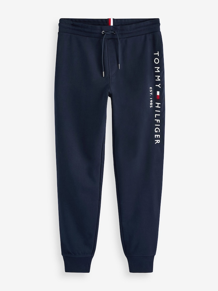 Tommy Hilfiger Blue Logo Joggers - Image 4 of 4