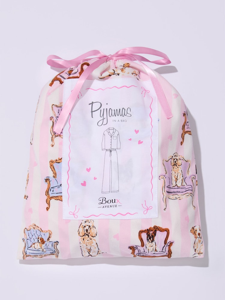 Rožinis šuo - „Boux Avenue“ flisinės pižamos maišelyje - 6 paveikslėlis iš 6