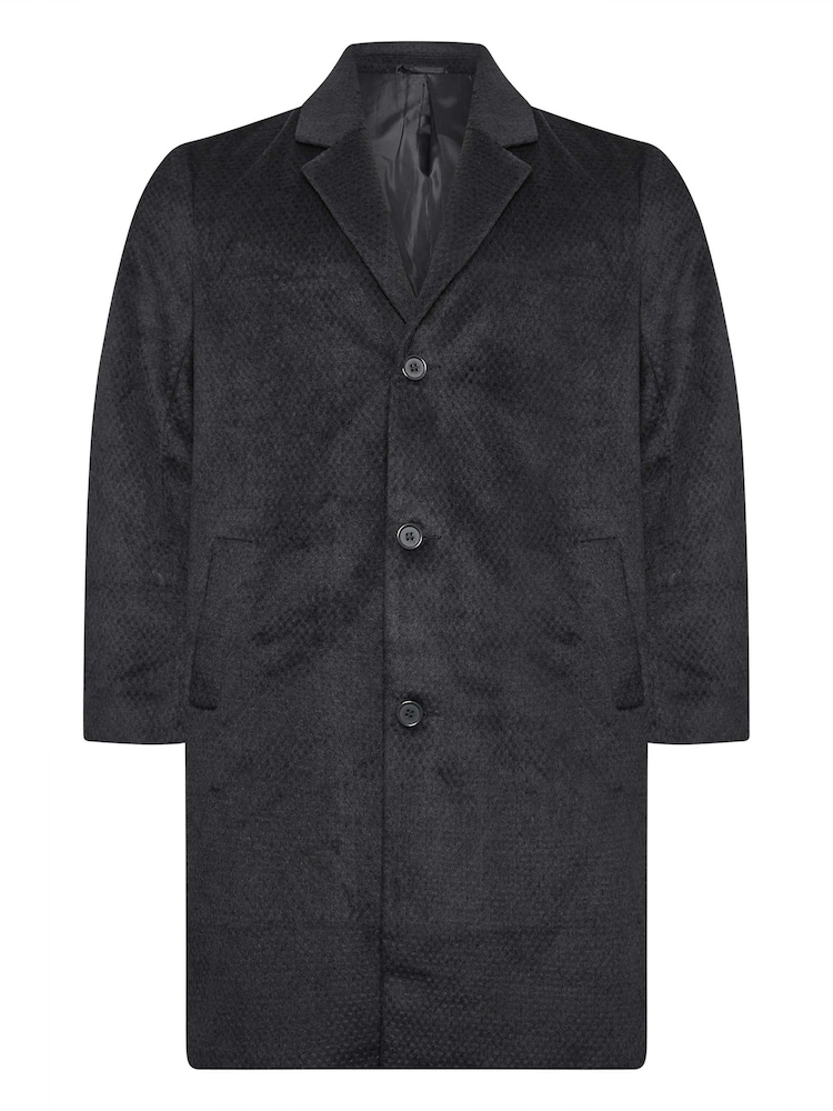 BadRhino Big & Tall Black Single Brested Coat - Image 2 of 3