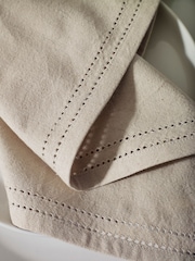 Natural Edge Trim 100% Cotton Napkins Set of 4 - Image 2 of 3