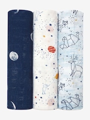 aden + anais White Large Silky Stargaze Soft Muslin Blankets 3 Pack - Image 1 of 3