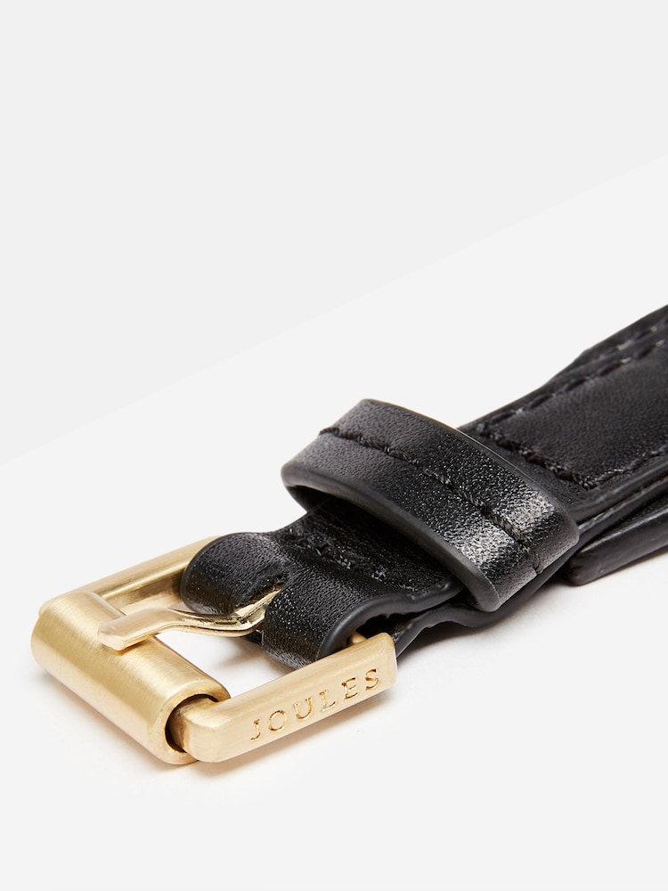 Joules Black Leather Belt - Image 4 of 4