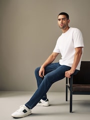 Blue Regular Fit Vintage Stretch Authentic Jeans - Image 1 of 11