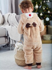 JoJo Maman Bébé Fawn Reindeer All-In-One - Image 3 of 3