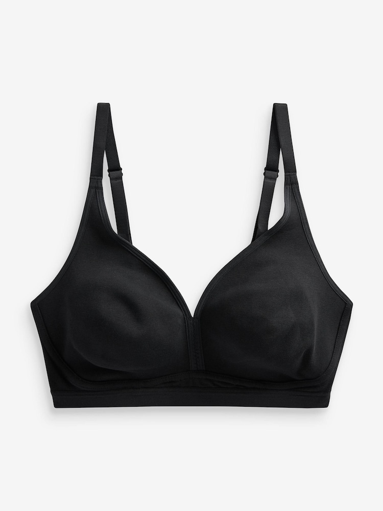 Black DD+ Comfort Bra - Image 4 of 4 Black DD+ Comfort Bra - Image 4 of 4