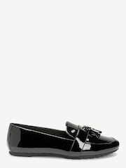 Black Regular/Wide Fit Forever Comfort® Cleated Tassel Loafers - Image 1 of 4