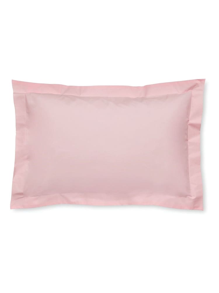 Laura Ashley Set of 2 Blush Pink 400 Thread Count 100% Cotton Pillowcases - Image 2 of 3