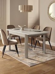 Grey Valencia Rectangle 4 to 6 Extending Dining Table - Image 1 of 7
