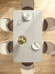 Grey Valencia Rectangle 4 to 6 Extending Dining Table - Image 2 of 7