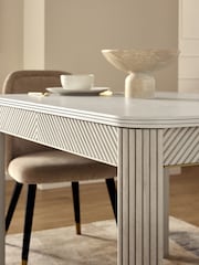 Grey Valencia Rectangle 4 to 6 Extending Dining Table - Image 3 of 7