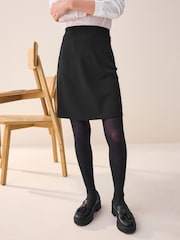 Black Senior Pull-On Stretch Jersey School Pencil Skirt (9-18yrs) - Image 1 of 3