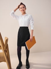 Black Senior Pull-On Stretch Jersey School Pencil Skirt (9-18yrs) - Image 2 of 3