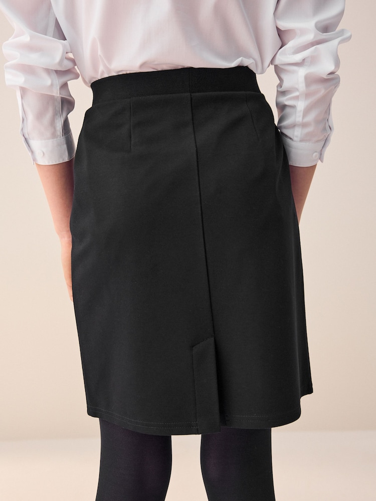 Black Senior Pull-On Stretch Jersey School Pencil Skirt (9-18yrs) - Image 3 of 3