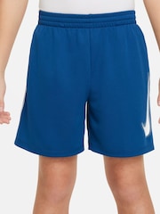 Nike Teal Blue Dri-FIT Multi+ Graphic Training Shorts - Image 2 of 6