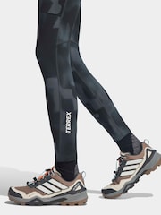 adidas Terrex Black/Grey Printed Leggings - Image 4 of 6