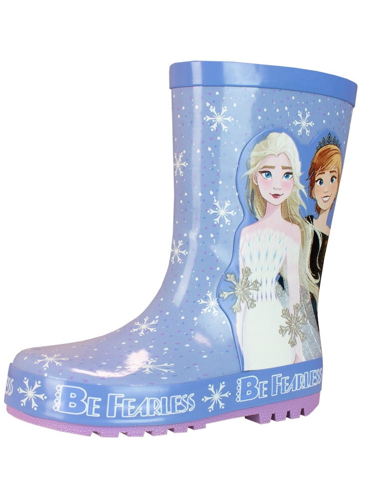 Character Blue Frozen Printed Wellies - Image 1 of 4