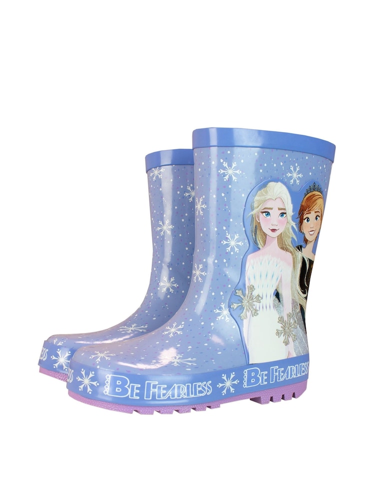 Character Blue Frozen Printed Wellies - Image 4 of 4