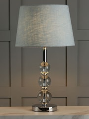 Laura Ashley Clear Selby Glass Ball Large Table Lamp Base - Image 2 of 6