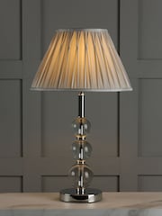 Laura Ashley Clear Selby Glass Ball Large Table Lamp Base - Image 3 of 6